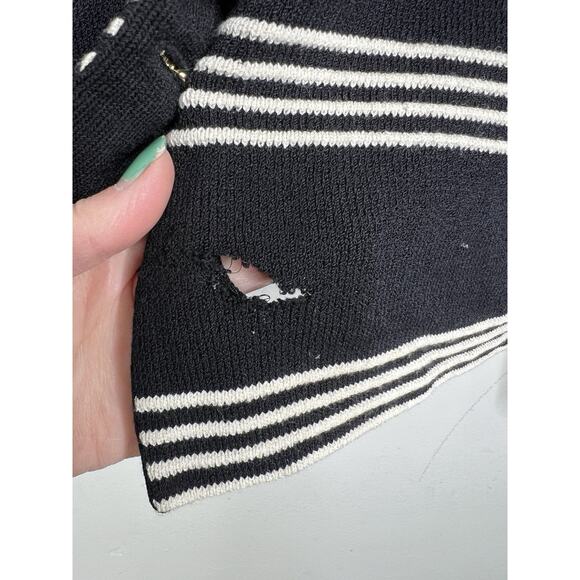 St. John Collection by Marie Gray Womens Black White Sweater Size 12 READ - Picture 2 of 9